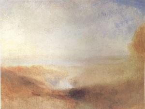 Joseph Mallord William Turner Landscape with Distant River and Bay (mk05) Sweden oil painting art